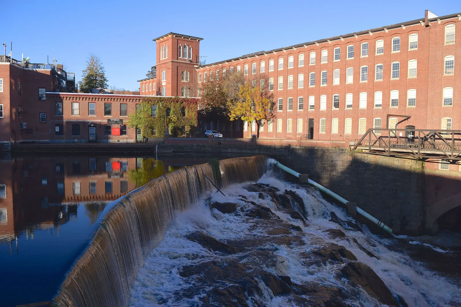 Cocheco Mill with falls, Dover